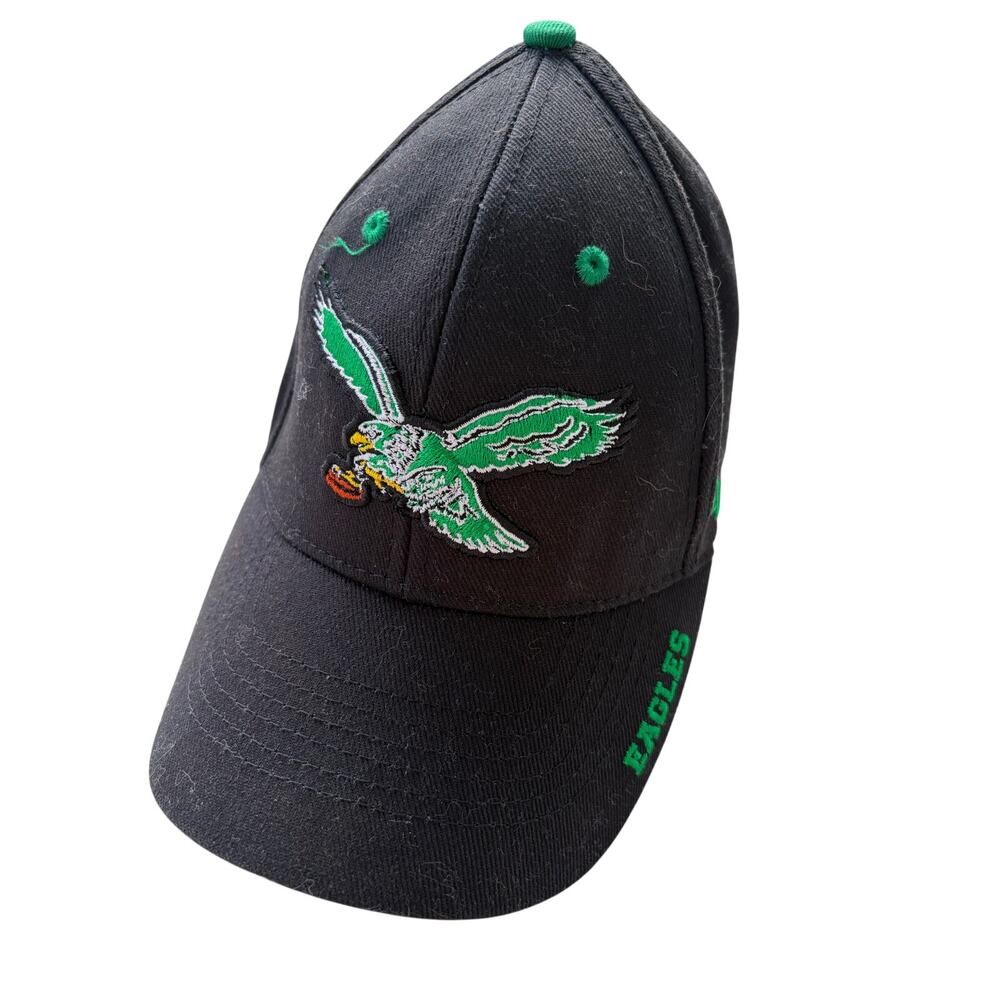 47 Brand Philadelphia Eagles Baseball Cap Strapback Hat Black One Size NFL